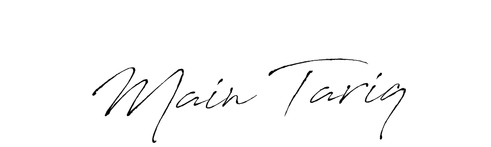 How to make Main Tariq name signature. Use Antro_Vectra style for creating short signs online. This is the latest handwritten sign. Main Tariq signature style 6 images and pictures png