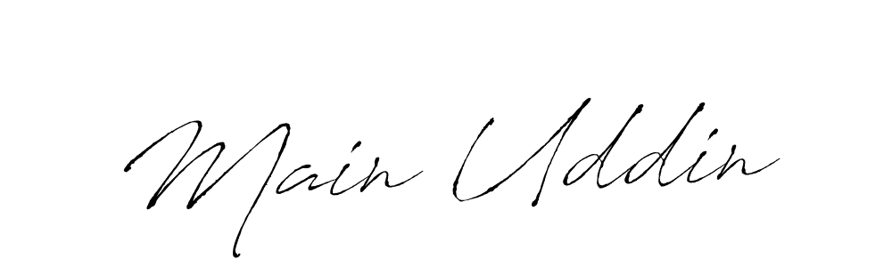 Similarly Antro_Vectra is the best handwritten signature design. Signature creator online .You can use it as an online autograph creator for name Main Uddin. Main Uddin signature style 6 images and pictures png