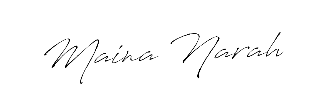 You should practise on your own different ways (Antro_Vectra) to write your name (Maina Narah) in signature. don't let someone else do it for you. Maina Narah signature style 6 images and pictures png