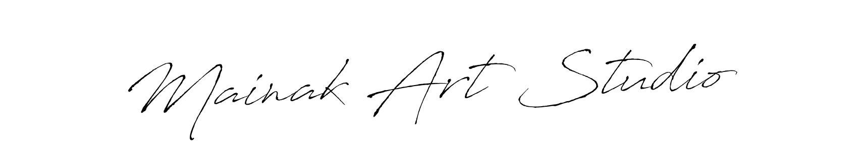 You should practise on your own different ways (Antro_Vectra) to write your name (Mainak Art Studio) in signature. don't let someone else do it for you. Mainak Art Studio signature style 6 images and pictures png