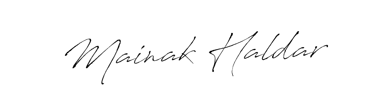 Mainak Haldar stylish signature style. Best Handwritten Sign (Antro_Vectra) for my name. Handwritten Signature Collection Ideas for my name Mainak Haldar. Mainak Haldar signature style 6 images and pictures png