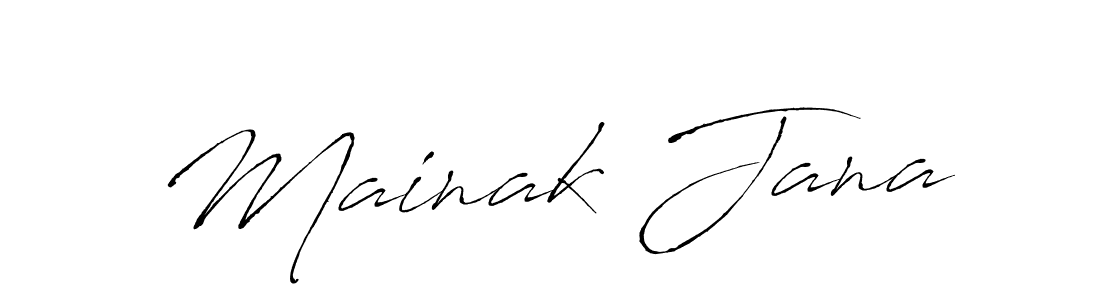 How to make Mainak Jana signature? Antro_Vectra is a professional autograph style. Create handwritten signature for Mainak Jana name. Mainak Jana signature style 6 images and pictures png