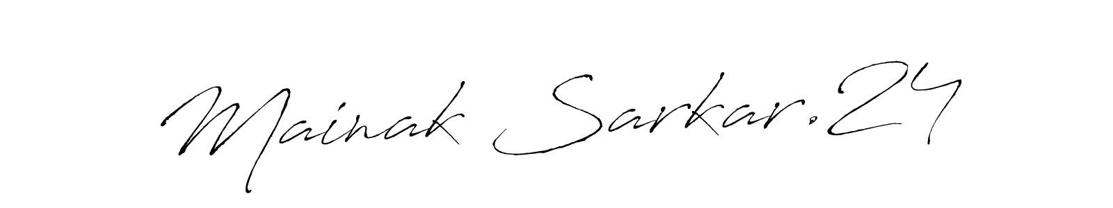 Also we have Mainak Sarkar.24 name is the best signature style. Create professional handwritten signature collection using Antro_Vectra autograph style. Mainak Sarkar.24 signature style 6 images and pictures png