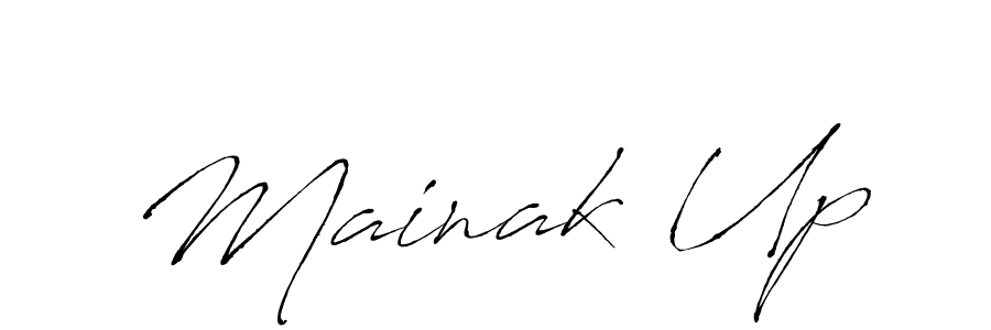 Make a beautiful signature design for name Mainak Up. With this signature (Antro_Vectra) style, you can create a handwritten signature for free. Mainak Up signature style 6 images and pictures png