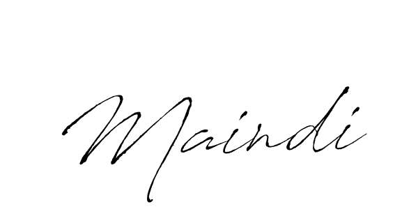 How to make Maindi signature? Antro_Vectra is a professional autograph style. Create handwritten signature for Maindi name. Maindi signature style 6 images and pictures png