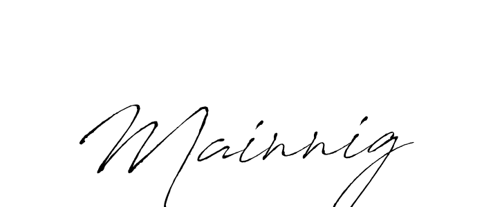 Make a beautiful signature design for name Mainnig. With this signature (Antro_Vectra) style, you can create a handwritten signature for free. Mainnig signature style 6 images and pictures png