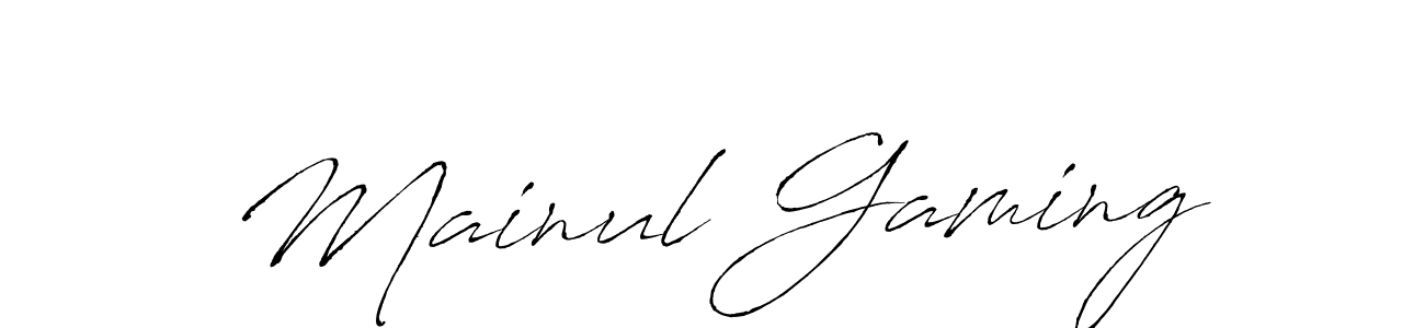 The best way (Antro_Vectra) to make a short signature is to pick only two or three words in your name. The name Mainul Gaming include a total of six letters. For converting this name. Mainul Gaming signature style 6 images and pictures png