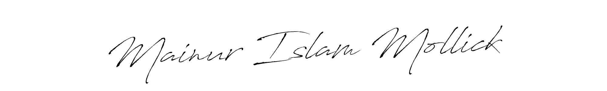 Also You can easily find your signature by using the search form. We will create Mainur Islam Mollick name handwritten signature images for you free of cost using Antro_Vectra sign style. Mainur Islam Mollick signature style 6 images and pictures png