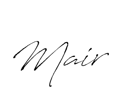 Use a signature maker to create a handwritten signature online. With this signature software, you can design (Antro_Vectra) your own signature for name Mair. Mair signature style 6 images and pictures png