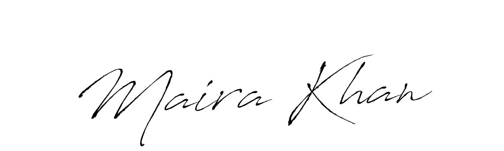 Use a signature maker to create a handwritten signature online. With this signature software, you can design (Antro_Vectra) your own signature for name Maira Khan. Maira Khan signature style 6 images and pictures png
