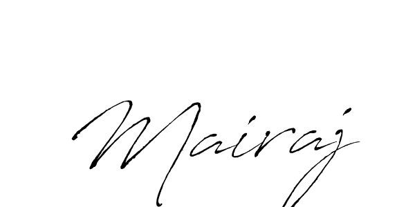 Design your own signature with our free online signature maker. With this signature software, you can create a handwritten (Antro_Vectra) signature for name Mairaj. Mairaj signature style 6 images and pictures png