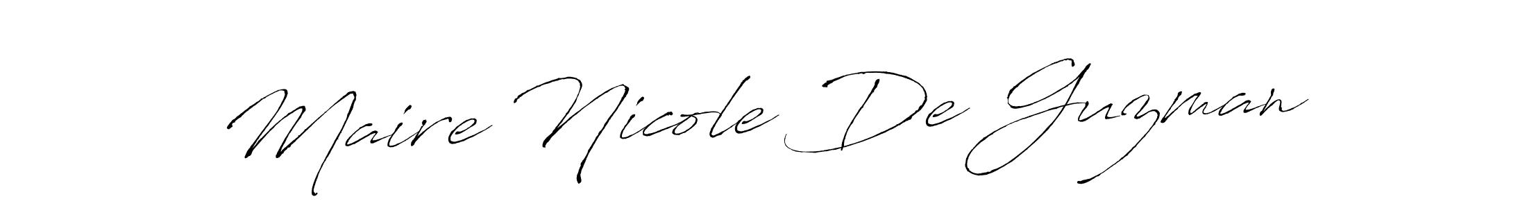 Once you've used our free online signature maker to create your best signature Antro_Vectra style, it's time to enjoy all of the benefits that Maire Nicole De Guzman name signing documents. Maire Nicole De Guzman signature style 6 images and pictures png