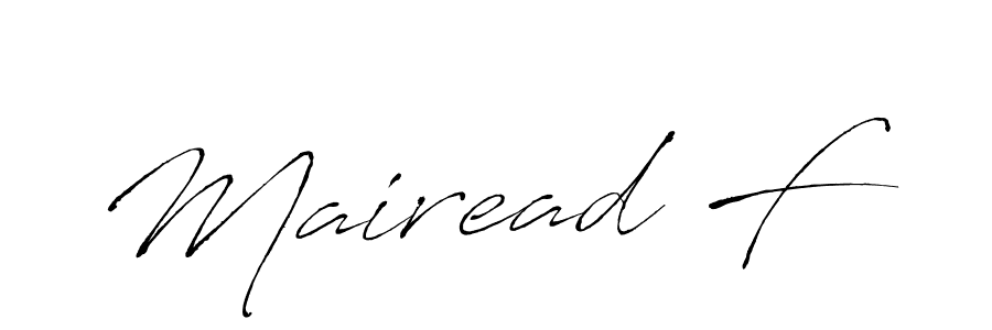 This is the best signature style for the Mairead F name. Also you like these signature font (Antro_Vectra). Mix name signature. Mairead F signature style 6 images and pictures png