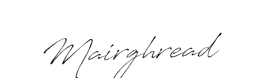 Make a beautiful signature design for name Mairghread. With this signature (Antro_Vectra) style, you can create a handwritten signature for free. Mairghread signature style 6 images and pictures png