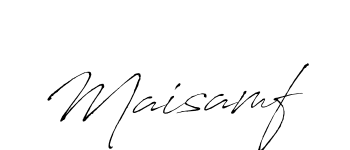 How to make Maisamf name signature. Use Antro_Vectra style for creating short signs online. This is the latest handwritten sign. Maisamf signature style 6 images and pictures png