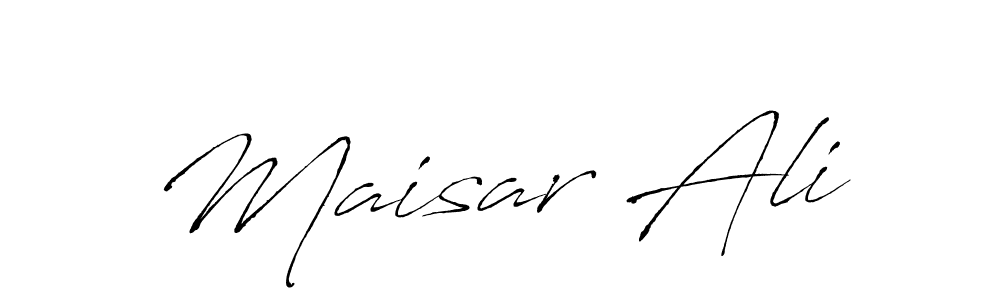 Design your own signature with our free online signature maker. With this signature software, you can create a handwritten (Antro_Vectra) signature for name Maisar Ali. Maisar Ali signature style 6 images and pictures png