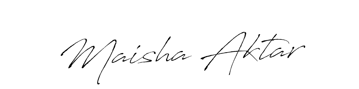 Use a signature maker to create a handwritten signature online. With this signature software, you can design (Antro_Vectra) your own signature for name Maisha Aktar. Maisha Aktar signature style 6 images and pictures png