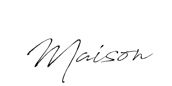 Antro_Vectra is a professional signature style that is perfect for those who want to add a touch of class to their signature. It is also a great choice for those who want to make their signature more unique. Get Maison name to fancy signature for free. Maison signature style 6 images and pictures png