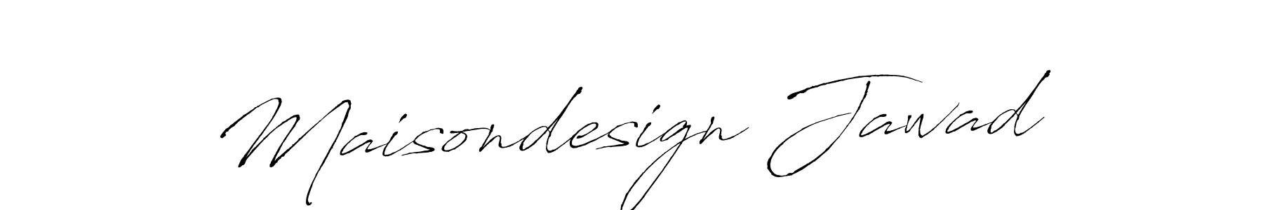 How to make Maisondesign Jawad name signature. Use Antro_Vectra style for creating short signs online. This is the latest handwritten sign. Maisondesign Jawad signature style 6 images and pictures png