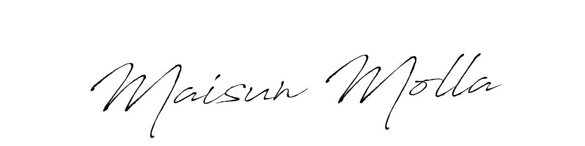 How to make Maisun Molla signature? Antro_Vectra is a professional autograph style. Create handwritten signature for Maisun Molla name. Maisun Molla signature style 6 images and pictures png