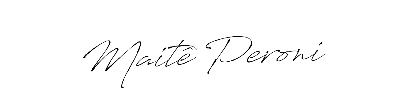 Design your own signature with our free online signature maker. With this signature software, you can create a handwritten (Antro_Vectra) signature for name Maitê Peroni. Maitê Peroni signature style 6 images and pictures png
