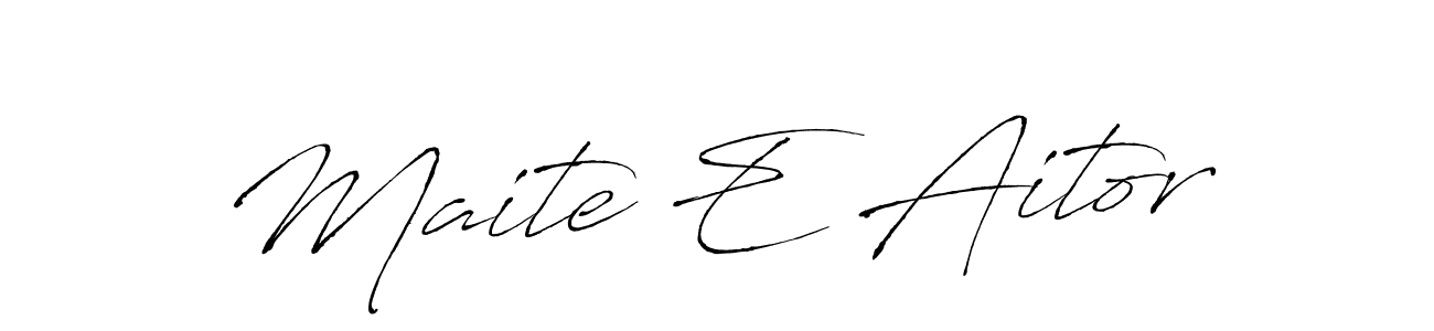 Once you've used our free online signature maker to create your best signature Antro_Vectra style, it's time to enjoy all of the benefits that Maite E Aitor name signing documents. Maite E Aitor signature style 6 images and pictures png