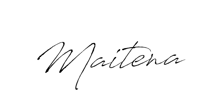 Create a beautiful signature design for name Maitena. With this signature (Antro_Vectra) fonts, you can make a handwritten signature for free. Maitena signature style 6 images and pictures png