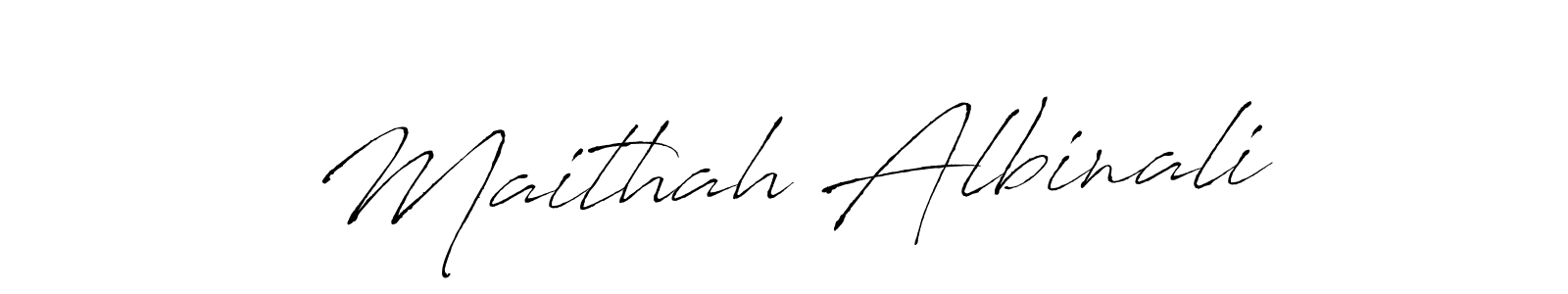 Use a signature maker to create a handwritten signature online. With this signature software, you can design (Antro_Vectra) your own signature for name Maithah Albinali. Maithah Albinali signature style 6 images and pictures png