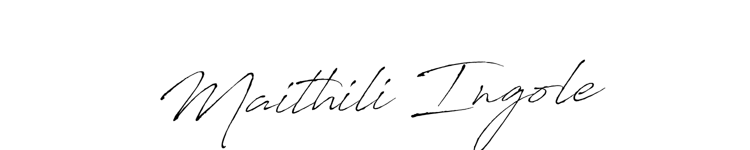 Also we have Maithili Ingole name is the best signature style. Create professional handwritten signature collection using Antro_Vectra autograph style. Maithili Ingole signature style 6 images and pictures png