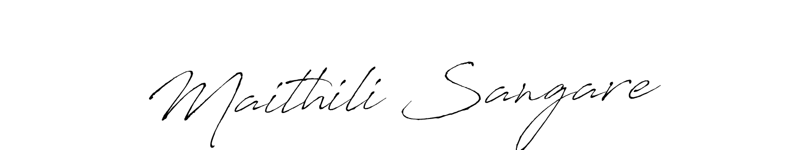 Use a signature maker to create a handwritten signature online. With this signature software, you can design (Antro_Vectra) your own signature for name Maithili Sangare. Maithili Sangare signature style 6 images and pictures png