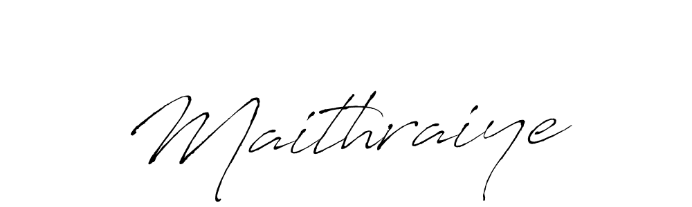 How to make Maithraiye name signature. Use Antro_Vectra style for creating short signs online. This is the latest handwritten sign. Maithraiye signature style 6 images and pictures png