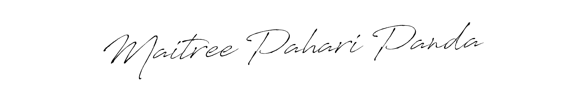 Create a beautiful signature design for name Maitree Pahari Panda. With this signature (Antro_Vectra) fonts, you can make a handwritten signature for free. Maitree Pahari Panda signature style 6 images and pictures png