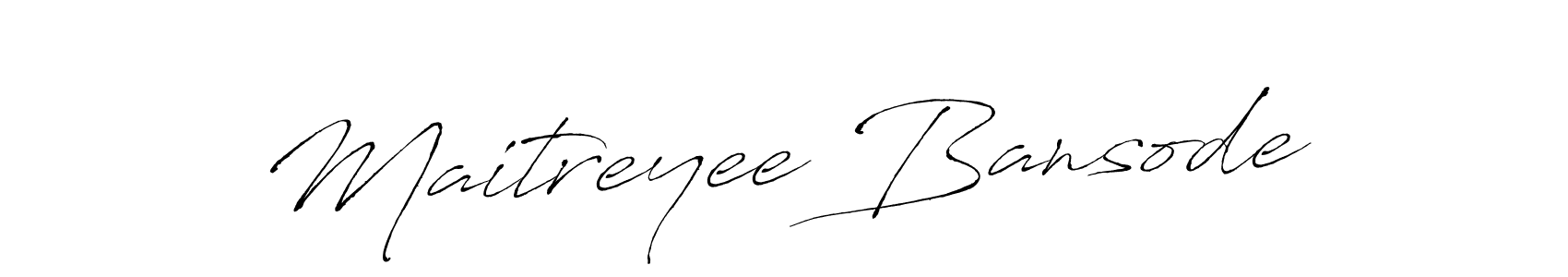 The best way (Antro_Vectra) to make a short signature is to pick only two or three words in your name. The name Maitreyee Bansode include a total of six letters. For converting this name. Maitreyee Bansode signature style 6 images and pictures png