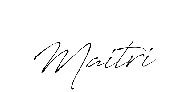 Maitri stylish signature style. Best Handwritten Sign (Antro_Vectra) for my name. Handwritten Signature Collection Ideas for my name Maitri. Maitri signature style 6 images and pictures png