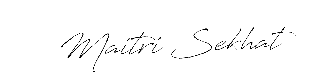 Maitri Sekhat stylish signature style. Best Handwritten Sign (Antro_Vectra) for my name. Handwritten Signature Collection Ideas for my name Maitri Sekhat. Maitri Sekhat signature style 6 images and pictures png
