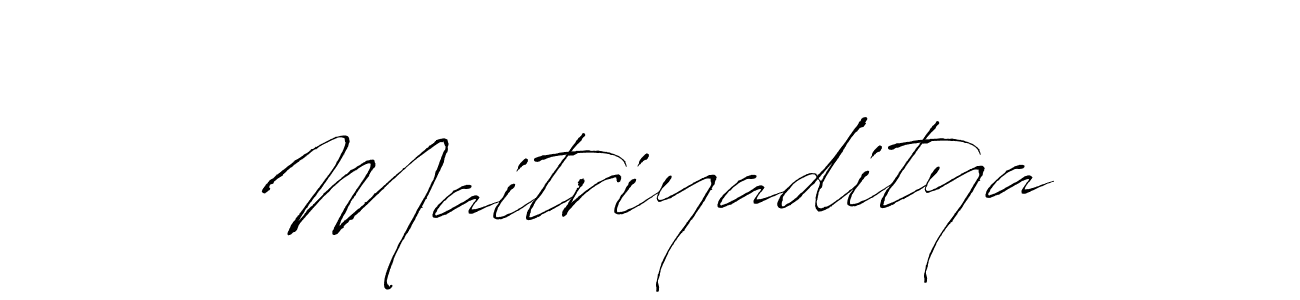 Also we have Maitriyaditya name is the best signature style. Create professional handwritten signature collection using Antro_Vectra autograph style. Maitriyaditya signature style 6 images and pictures png