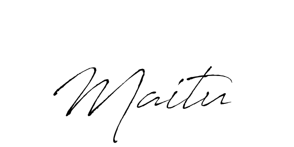 How to make Maitu  name signature. Use Antro_Vectra style for creating short signs online. This is the latest handwritten sign. Maitu  signature style 6 images and pictures png