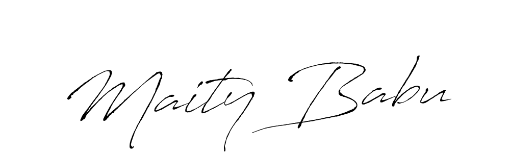 You should practise on your own different ways (Antro_Vectra) to write your name (Maity Babu) in signature. don't let someone else do it for you. Maity Babu signature style 6 images and pictures png