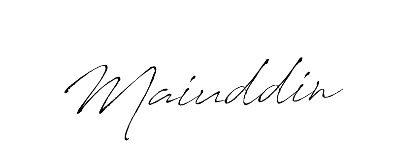 Create a beautiful signature design for name Maiuddin. With this signature (Antro_Vectra) fonts, you can make a handwritten signature for free. Maiuddin signature style 6 images and pictures png