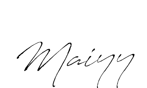 Create a beautiful signature design for name Maiyy. With this signature (Antro_Vectra) fonts, you can make a handwritten signature for free. Maiyy signature style 6 images and pictures png
