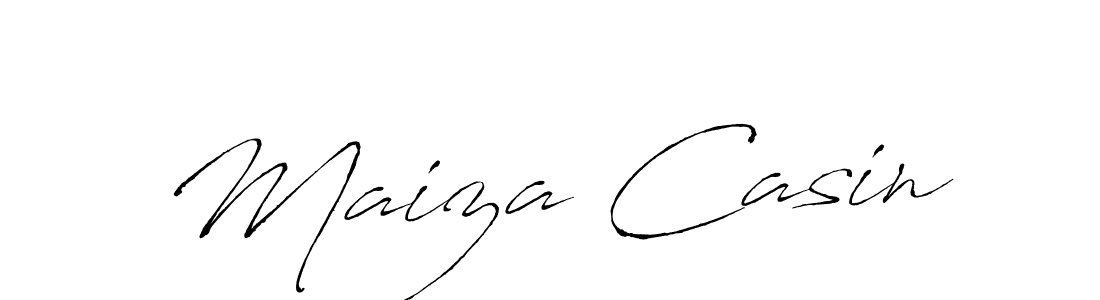 How to make Maiza Casin name signature. Use Antro_Vectra style for creating short signs online. This is the latest handwritten sign. Maiza Casin signature style 6 images and pictures png