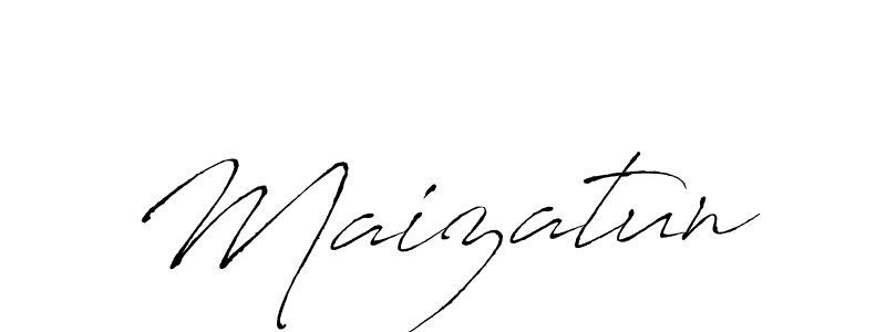 Make a beautiful signature design for name Maizatun. With this signature (Antro_Vectra) style, you can create a handwritten signature for free. Maizatun signature style 6 images and pictures png