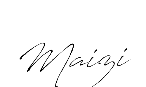 You should practise on your own different ways (Antro_Vectra) to write your name (Maizi) in signature. don't let someone else do it for you. Maizi signature style 6 images and pictures png