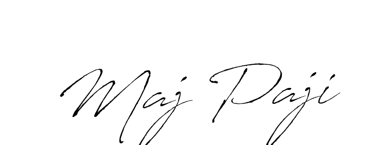 How to make Maj Paji signature? Antro_Vectra is a professional autograph style. Create handwritten signature for Maj Paji name. Maj Paji signature style 6 images and pictures png
