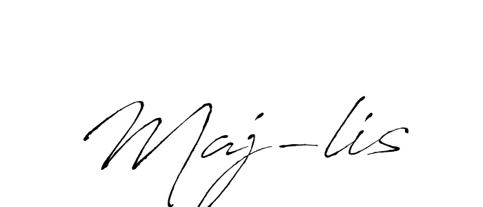 Also we have Maj-lis name is the best signature style. Create professional handwritten signature collection using Antro_Vectra autograph style. Maj-lis signature style 6 images and pictures png