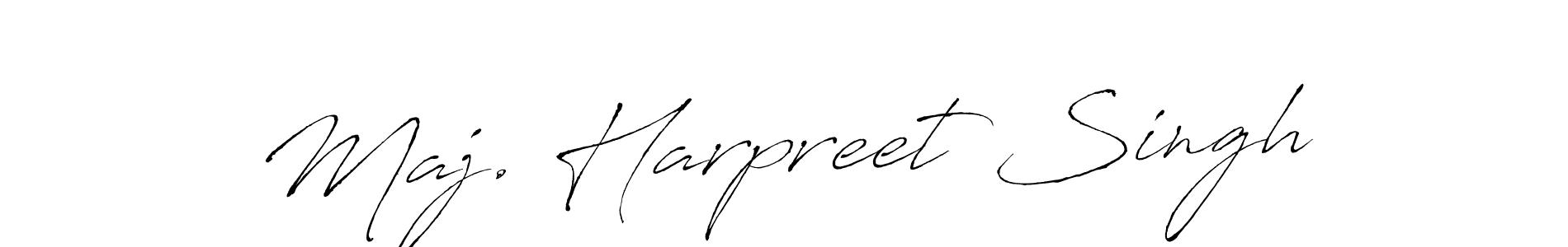 You should practise on your own different ways (Antro_Vectra) to write your name (Maj. Harpreet Singh) in signature. don't let someone else do it for you. Maj. Harpreet Singh signature style 6 images and pictures png