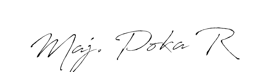 Design your own signature with our free online signature maker. With this signature software, you can create a handwritten (Antro_Vectra) signature for name Maj. Poka R. Maj. Poka R signature style 6 images and pictures png