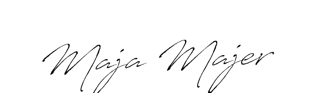 Make a beautiful signature design for name Maja Majer. With this signature (Antro_Vectra) style, you can create a handwritten signature for free. Maja Majer signature style 6 images and pictures png