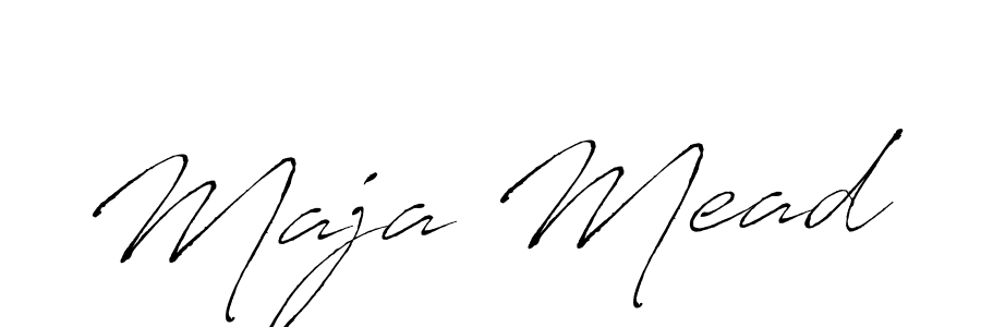 Design your own signature with our free online signature maker. With this signature software, you can create a handwritten (Antro_Vectra) signature for name Maja Mead. Maja Mead signature style 6 images and pictures png