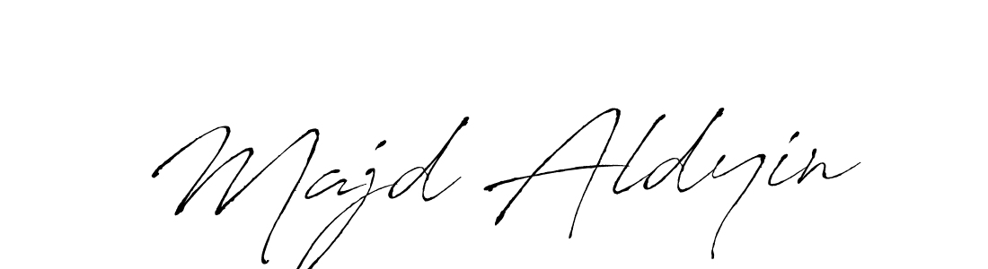 Use a signature maker to create a handwritten signature online. With this signature software, you can design (Antro_Vectra) your own signature for name Majd Aldyin. Majd Aldyin signature style 6 images and pictures png